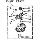 Kenmore 11072860410 pump parts diagram