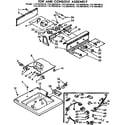 Kenmore 11073870110 top and console assembly diagram