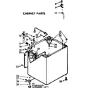 Kenmore 11072874200 cabinet parts diagram