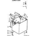 Kenmore 11073874810 cabinet parts diagram