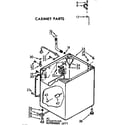 Kenmore 11073875600 cabinet parts diagram