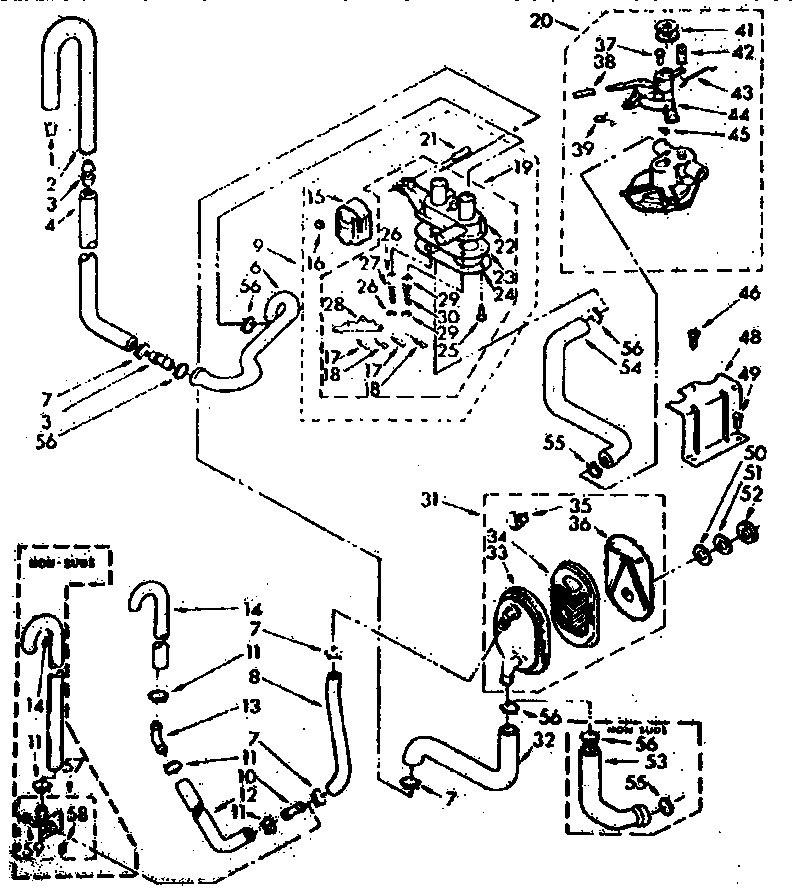 Kenmore 11073875610 water system parts diagram