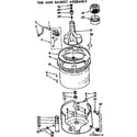 Kenmore 11073880110 tub and basket asm diagram