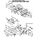 Kenmore 11072884410 top and console parts diagram
