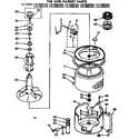 Kenmore 11073885800 tub and basket parts diagram
