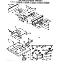 Kenmore 11073885800 top and console assembly diagram
