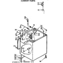 Kenmore 11073885610 cabinet parts diagram
