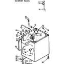 Kenmore 11072885420 cabinet parts diagram