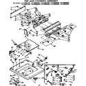 Kenmore 11073892800 top and console assembly diagram