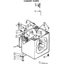 Kenmore 11072892110 cabinet parts diagram