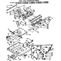 Kenmore 11073892120 top and console parts diagram