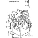 Kenmore 11073893610 cabinet parts diagram