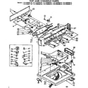 Kenmore 11073893610 top and console parts diagram