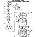 Kenmore 11073893120 tub and basket parts diagram