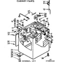 Kenmore 11072894400 cabinet parts diagram