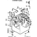 Kenmore 11072894610 cabinet parts diagram