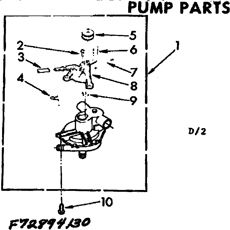Kenmore 11072894230 pump parts diagram