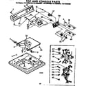 Kenmore 11072950100 top and console parts diagram
