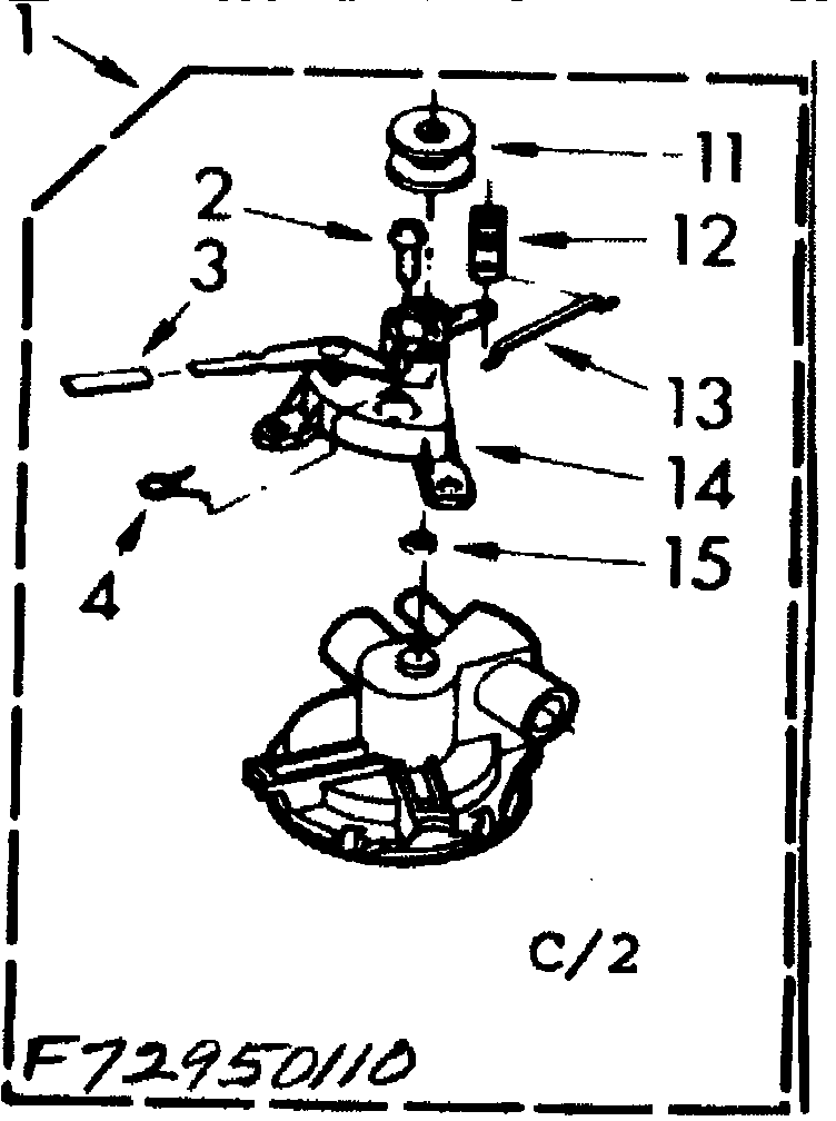Kenmore 11072950610 pump parts diagram
