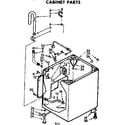 Kenmore 11072950610 cabinet parts diagram
