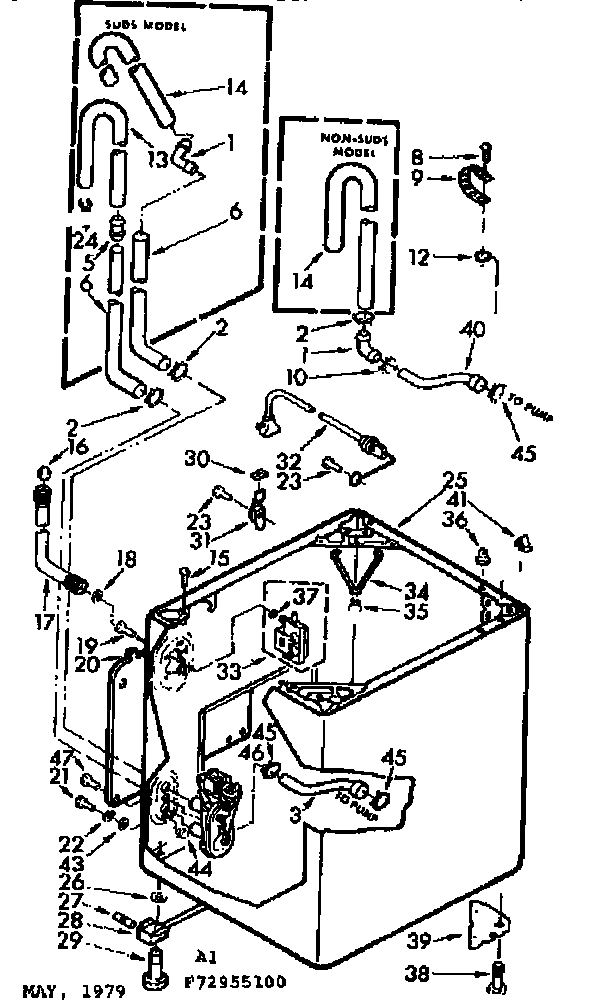 Kenmore 11073955200 cabinet assembly diagram