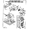 Kenmore 11073955410 top and console parts diagram