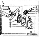 Kenmore 11073955410 two way valve assembly suds diagram