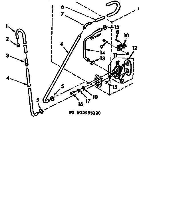 Kenmore 11073955420 water system suds only diagram