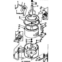 Kenmore 11072955820 tub and basket parts diagram