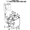 Kenmore 11072955230 cabinet parts diagram