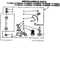 Kenmore 11072955230 miscellaneous parts diagram