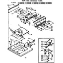 Kenmore 11072960400 top and console parts diagram