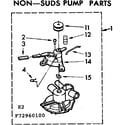 Kenmore 11072960400 non-suds pump parts diagram