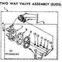 Kenmore 11072960400 two way valve assembly suds diagram