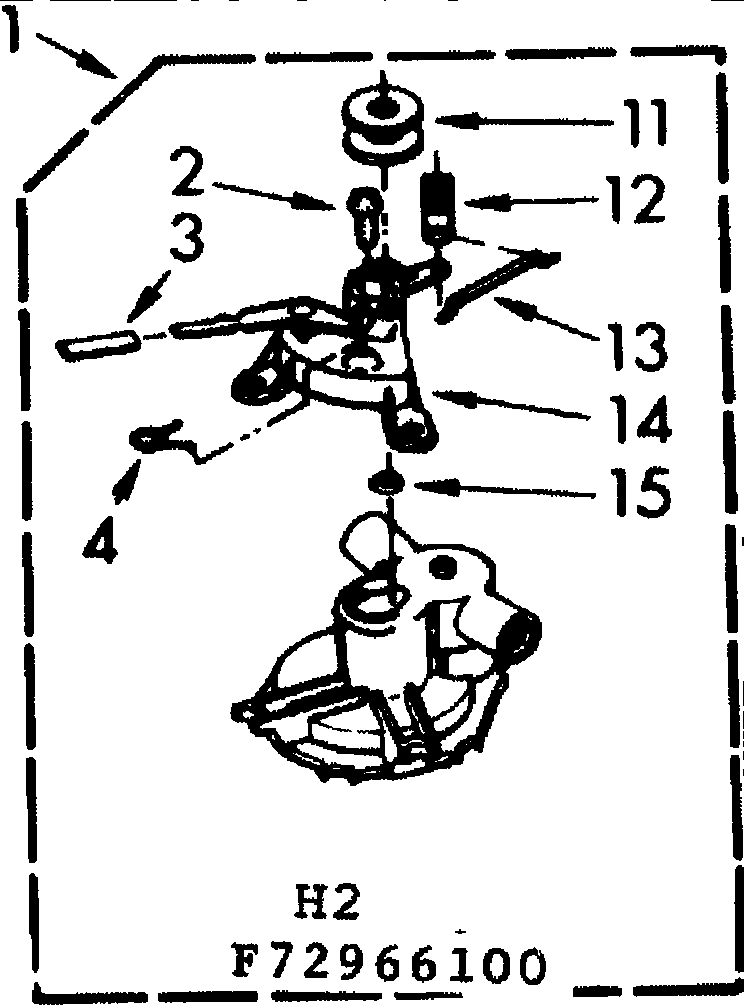 Kenmore 11073966400 non-suds pump assembly diagram