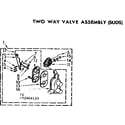Kenmore 11072966410 two way valve assembly suds diagram