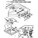Kenmore 11073967800 top and console parts diagram