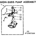 Kenmore 11073967800 non-suds pump assembly diagram