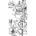 Kenmore 11073967610 tub and basket parts diagram