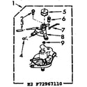 Kenmore 11073967610 pump parts diagram