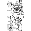 Kenmore 11073967120 tub and basket parts diagram