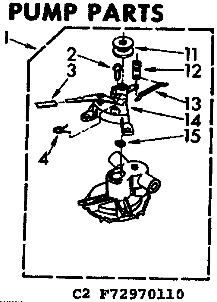 Kenmore 11072970810 pump parts diagram