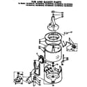 Kenmore 11072974610 tub and basket parts diagram
