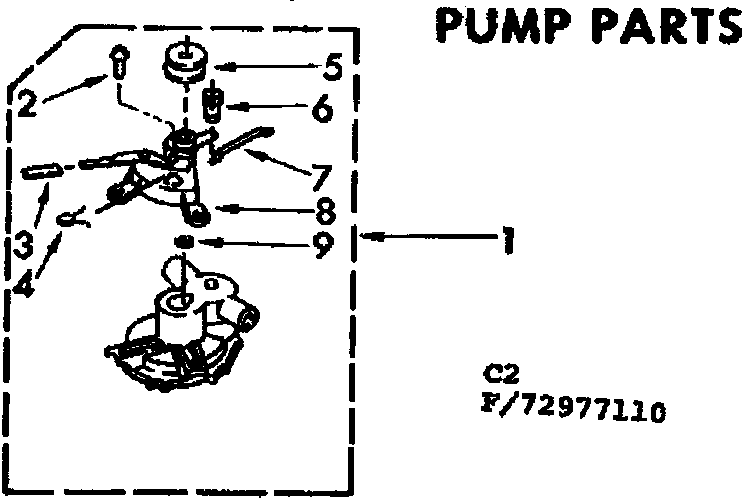 Kenmore 11073977610 pump parts diagram