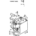 Kenmore 11072980600 cabinet parts diagram