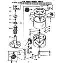 Kenmore 11073981110 tub and basket parts diagram