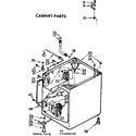 Kenmore 11073982400 cabinet parts diagram