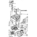 Kenmore 11073982400 drive parts diagram