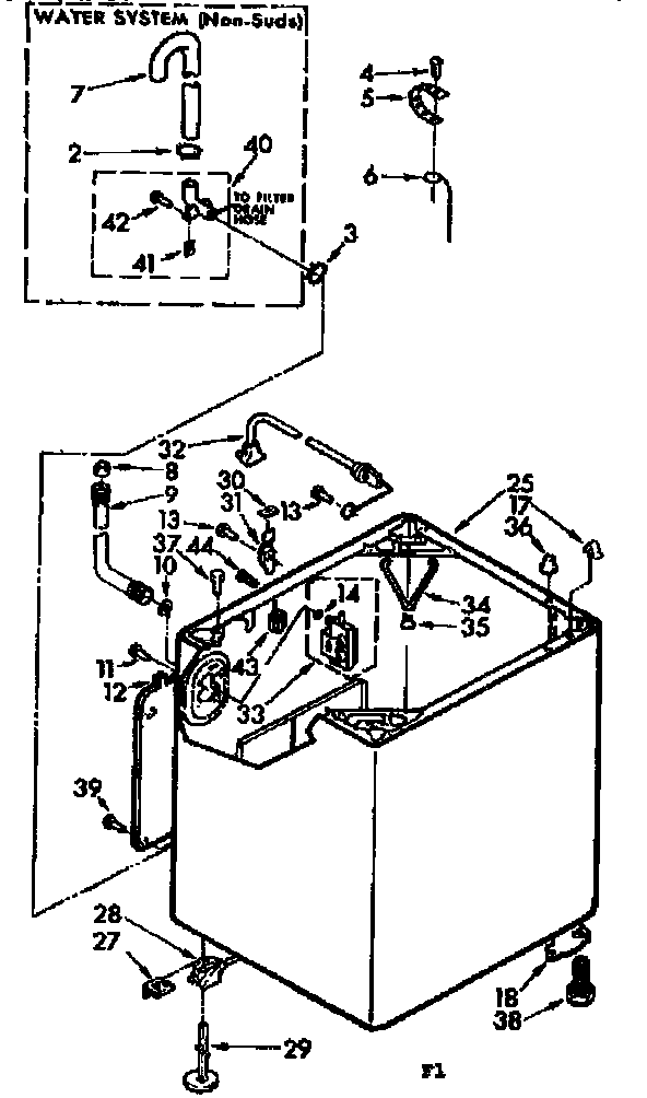 Kenmore 11072982110 cabinet parts diagram