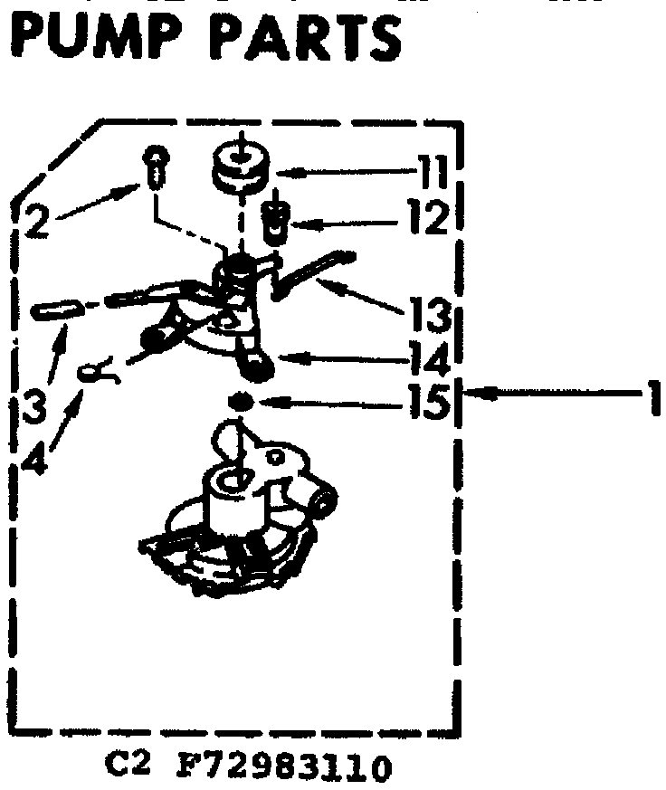 Kenmore 11072983110 pump parts diagram